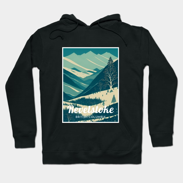 Revelstoke ski - British Columbia Hoodie by UbunTo